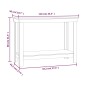 vidaXL Banco de trabajo madera maciza de pino marrón miel 110x50x80 cm vidaXL Banco de trabajo madera maciza de pino marrón miel 110x50x80 cm