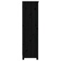 vidaXL Estantería madera maciza de pino negra 80x35x126 cm vidaXL Estantería madera maciza de pino negra 80x35x126 cm
