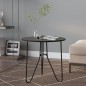 vidaXL Mesa de centro de MDF y hierro negro 48 cm