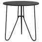 vidaXL Mesa de centro de MDF y hierro negro 48 cm