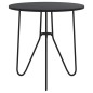 vidaXL Mesa de centro de MDF y hierro negro 48 cm