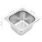 vidaXL Soporte bandeja Gastronorm con 4 bandejas 1/6 acero inoxidable vidaXL Soporte bandeja Gastronorm con 4 bandejas 1/6 acero inoxidable