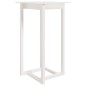 vidaXL Mesa alta de bar madera maciza de pino blanco 60x60x110 cm vidaXL Mesa alta de bar madera maciza de pino blanco 60x60x110 cm