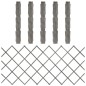 vidaXL Vallas enrejado 5 uds madera maciza de abeto gris 180x80 cm vidaXL Vallas enrejado 5 uds madera maciza de abeto gris 180x80 cm