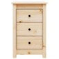 vidaXL Mesita de noche madera maciza de pino 40x35x61,5 cm