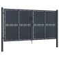 vidaXL Puerta de jardín de acero gris antracita 300x125 cm vidaXL Puerta de jardín de acero gris antracita 300x125 cm