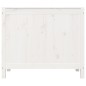 vidaXL Baúl para la colada madera maciza de pino blanco 88,5x44x76 cm vidaXL Baúl para la colada madera maciza de pino blanco 88,5x44x76 cm