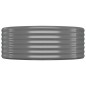 vidaXL Jardinera arriate acero recubrimiento polvo gris 507x100x36 cm vidaXL Jardinera arriate acero recubrimiento polvo gris 507x100x36 cm