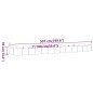 vidaXL Jardinera arriate acero recubrimiento polvo gris 507x100x36 cm vidaXL Jardinera arriate acero recubrimiento polvo gris 507x100x36 cm
