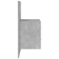 vidaXL Mesita de noche de pared color gris hormigón vidaXL Mesita de noche de pared color gris hormigón