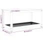 vidaXL Mesita de centro MDF y hierro marrón claro y negro 90x45x45 cm vidaXL Mesita de centro MDF y hierro marrón claro y negro 90x45x45 cm