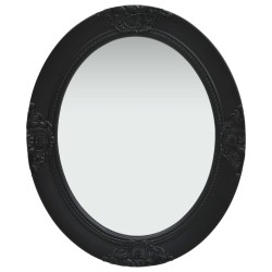 vidaXL Espejo de pared estilo barroco negro 50x60 cm