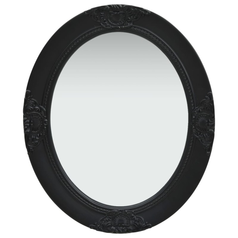 vidaXL Espejo de pared estilo barroco negro 50x60 cm vidaXL Espejo de pared estilo barroco negro 50x60 cm