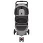vidaXL Cochecito para perros plegable tela oxford gris 80x46x98 cm vidaXL Cochecito para perros plegable tela oxford gris 80x46x98 cm