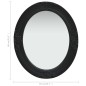 vidaXL Espejo de pared estilo barroco negro 50x60 cm vidaXL Espejo de pared estilo barroco negro 50x60 cm