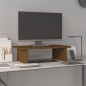 vidaXL Soporte de monitor madera maciza pino marrón miel 50x27x15 cm vidaXL Soporte de monitor madera maciza pino marrón miel 50x27x15 cm