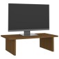 vidaXL Soporte de monitor madera maciza pino marrón miel 50x27x15 cm vidaXL Soporte de monitor madera maciza pino marrón miel 50x27x15 cm