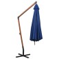 vidaXL Sombrilla colgante con palo madera abeto azul celeste 3,5x2,9 m vidaXL Sombrilla colgante con palo madera abeto azul celeste 3,5x2,9 m