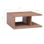 vidaXL Mesa de centro de madera maciza de teca 170x70x30 cm vidaXL Mesa de centro de madera maciza de teca 170x70x30 cm