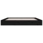 vidaXL Estructura de cama madera maciza negro 120x200 cm vidaXL Estructura de cama madera maciza negro 120x200 cm