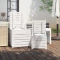 vidaXL Set de cajas de jardín 3 piezas madera maciza de pino blanco vidaXL Set de cajas de jardín 3 piezas madera maciza de pino blanco