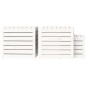 vidaXL Set de cajas de jardín 3 piezas madera maciza de pino blanco vidaXL Set de cajas de jardín 3 piezas madera maciza de pino blanco