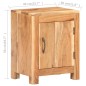 vidaXL Mesita de noche de madera maciza de acacia 40x30x50 cm vidaXL Mesita de noche de madera maciza de acacia 40x30x50 cm