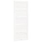 vidaXL Puerta de granero madera maciza pino blanca 80x1,8x204,5 cm