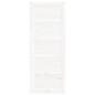 vidaXL Puerta de granero madera maciza pino blanca 80x1,8x204,5 cm