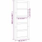 vidaXL Puerta de granero madera maciza pino blanca 80x1,8x204,5 cm