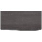 vidaXL Estante pared madera roble tratada marrón oscuro 60x30x(2-4) cm vidaXL Estante pared madera roble tratada marrón oscuro 60x30x(2-4) cm