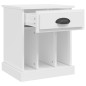 vidaXL Mesitas de noche 2 unidades color blanco 43x36x50 cm vidaXL Mesitas de noche 2 unidades color blanco 43x36x50 cm