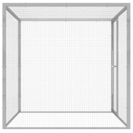 vidaXL Jaula para gatos acero galvanizado 1,5x1,5x1,5 m