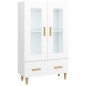 vidaXL Aparador de madera contrachapada blanco 70x31x115 cm vidaXL Aparador de madera contrachapada blanco 70x31x115 cm