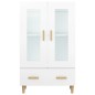 vidaXL Aparador de madera contrachapada blanco 70x31x115 cm vidaXL Aparador de madera contrachapada blanco 70x31x115 cm