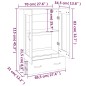 vidaXL Aparador de madera contrachapada blanco 70x31x115 cm vidaXL Aparador de madera contrachapada blanco 70x31x115 cm