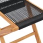 vidaXL Sillas de jardín plegables 2 uds madera maciza de teca y cuerda vidaXL Sillas de jardín plegables 2 uds madera maciza de teca y cuerda