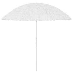 vidaXL Sombrilla de playa Hawaii blanca 300 cm