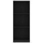 vidaXL Estantería de 3 niveles madera contrachapada negra 40x24x108 cm vidaXL Estantería de 3 niveles madera contrachapada negra 40x24x108 cm