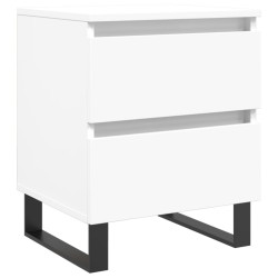 vidaXL Mesita de noche madera contrachapada blanco 40x35x50 cm