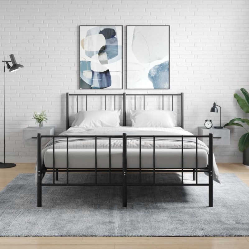vidaXL Mesitas de noche de pared 2 uds color gris hormigón 35x35x20 cm vidaXL Mesitas de noche de pared 2 uds color gris hormigón 35x35x20 cm