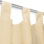 vidaXL Cortinas de micro-raso con bucles 2 unidades 140x175cm beis vidaXL Cortinas de micro-raso con bucles 2 unidades 140x175cm beis