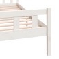 vidaXL Estructura de cama King Size madera maciza blanco 150x200 cm vidaXL Estructura de cama King Size madera maciza blanco 150x200 cm