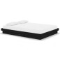 vidaXL Estructura de cama de madera maciza negro 140x190 cm