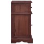 vidaXL Mesita de noche madera maciza de caoba marrón clásico vidaXL Mesita de noche madera maciza de caoba marrón clásico