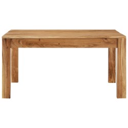 vidaXL Mesa de centro de madera maciza de acacia 80x80x40 cm
