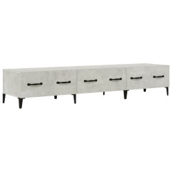 vidaXL Mueble de TV madera contrachapada gris hormigón 150x34,5x30 cm