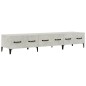 vidaXL Mueble de TV madera contrachapada gris hormigón 150x34,5x30 cm vidaXL Mueble de TV madera contrachapada gris hormigón 150x34,5x30 cm