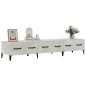 vidaXL Mueble de TV madera contrachapada gris hormigón 150x34,5x30 cm vidaXL Mueble de TV madera contrachapada gris hormigón 150x34,5x30 cm
