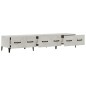 vidaXL Mueble de TV madera contrachapada gris hormigón 150x34,5x30 cm vidaXL Mueble de TV madera contrachapada gris hormigón 150x34,5x30 cm